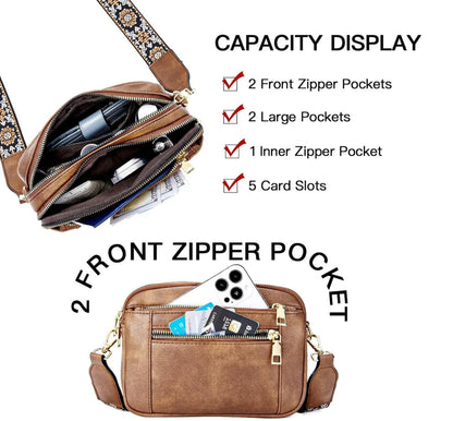 Camille - Refined Leather Shoulder Bag