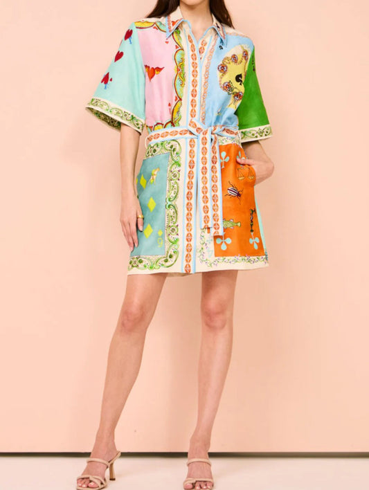 Hertha™ | Printed Shirt Dress