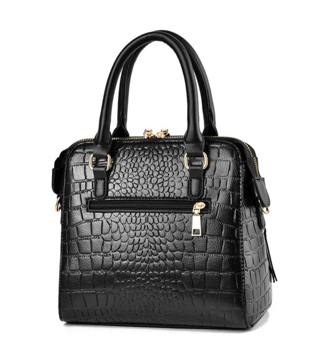 BELEN - LUXURY LEATHER BAG WITH CROCODILE PRINT