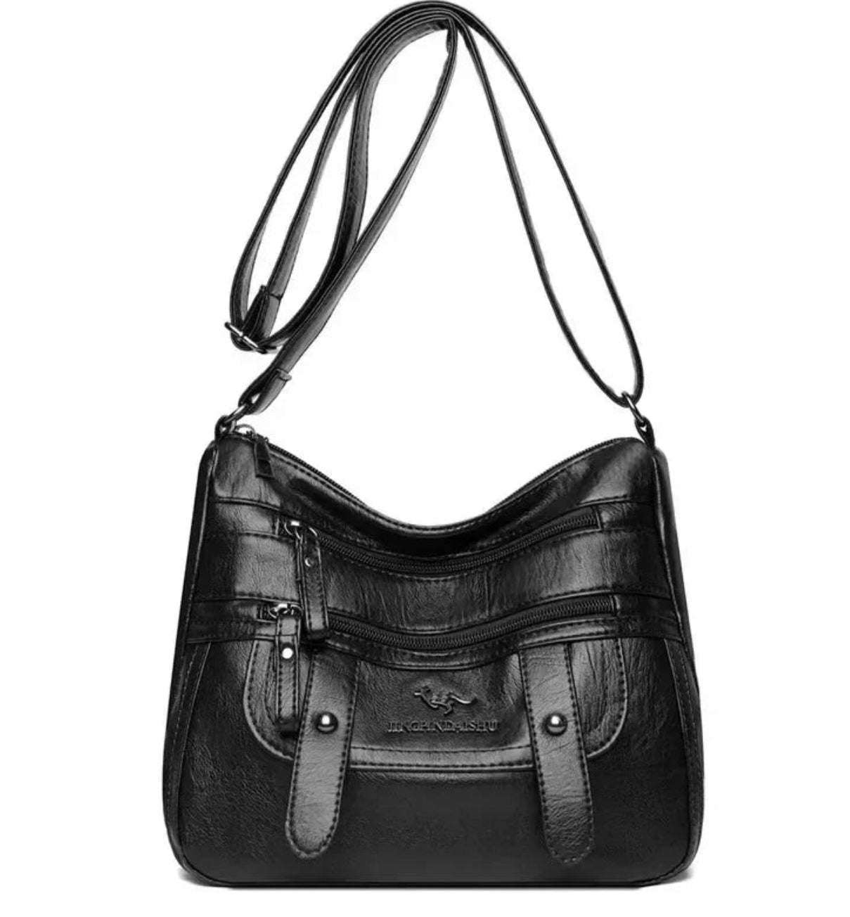 Wren - Retro Handbag with Multiple Pockets in Elegant Faux Leather