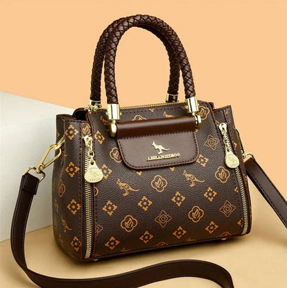 Sage - Large capacity designer handbag in vegan leather