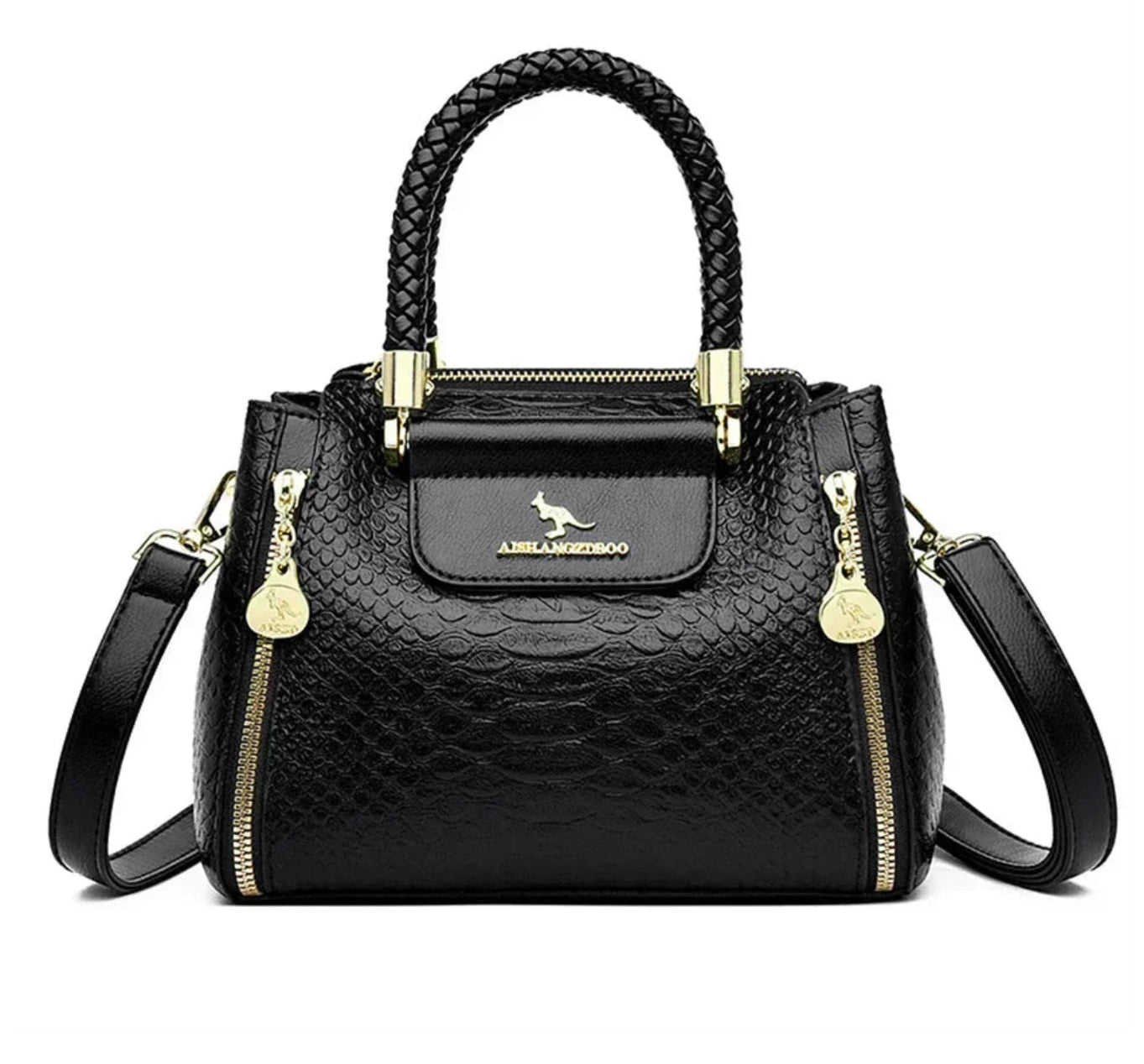 Sage - Large capacity designer handbag in vegan leather