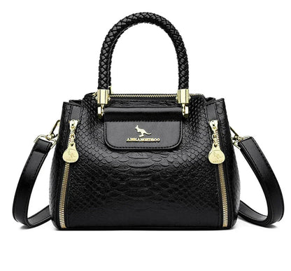 Sage - Large capacity designer handbag in vegan leather