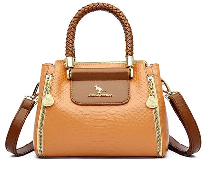 Sage - Large capacity designer handbag in vegan leather