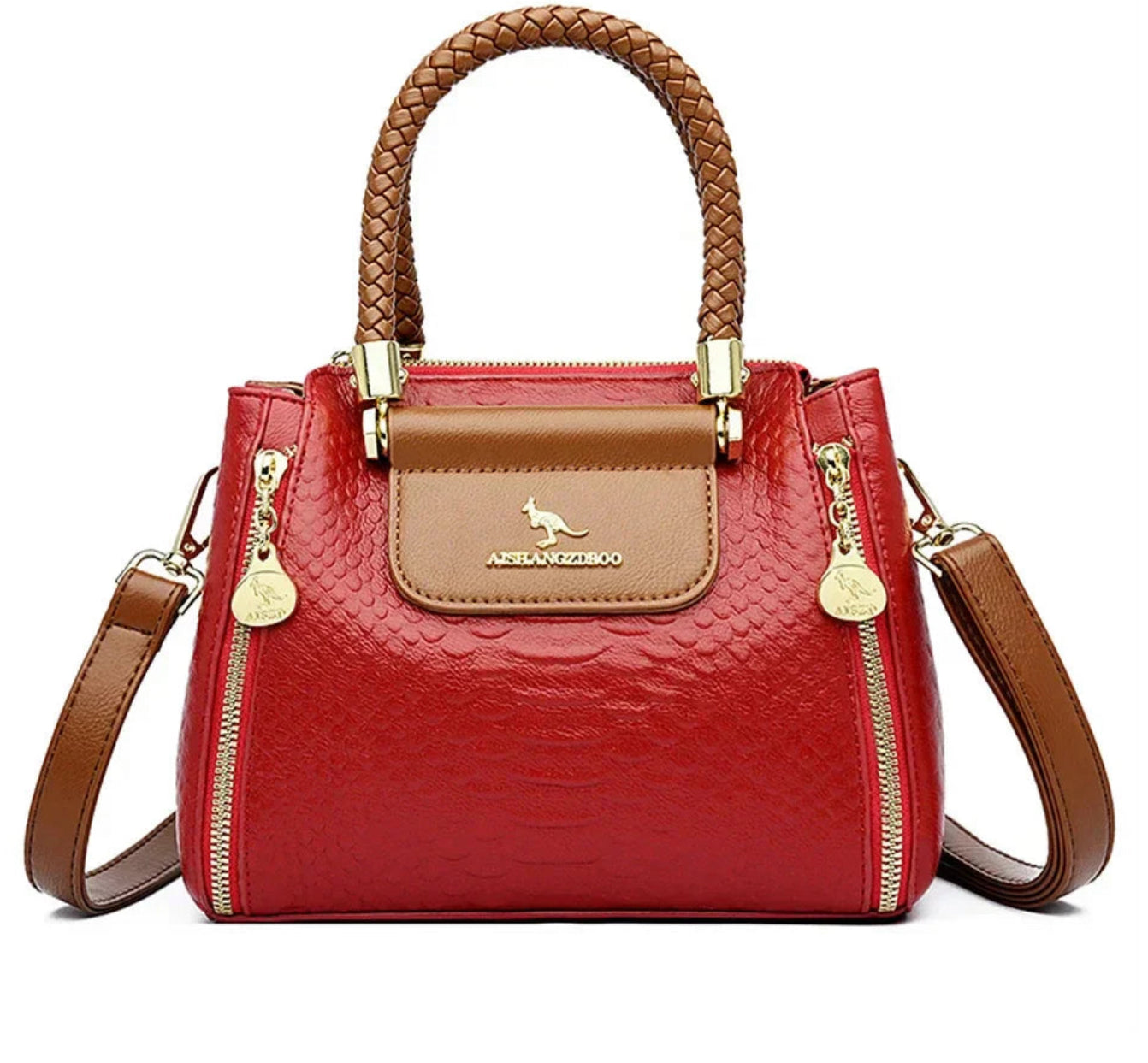 Sage - Large capacity designer handbag in vegan leather