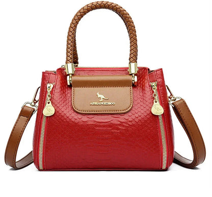 Sage - Large capacity designer handbag in vegan leather