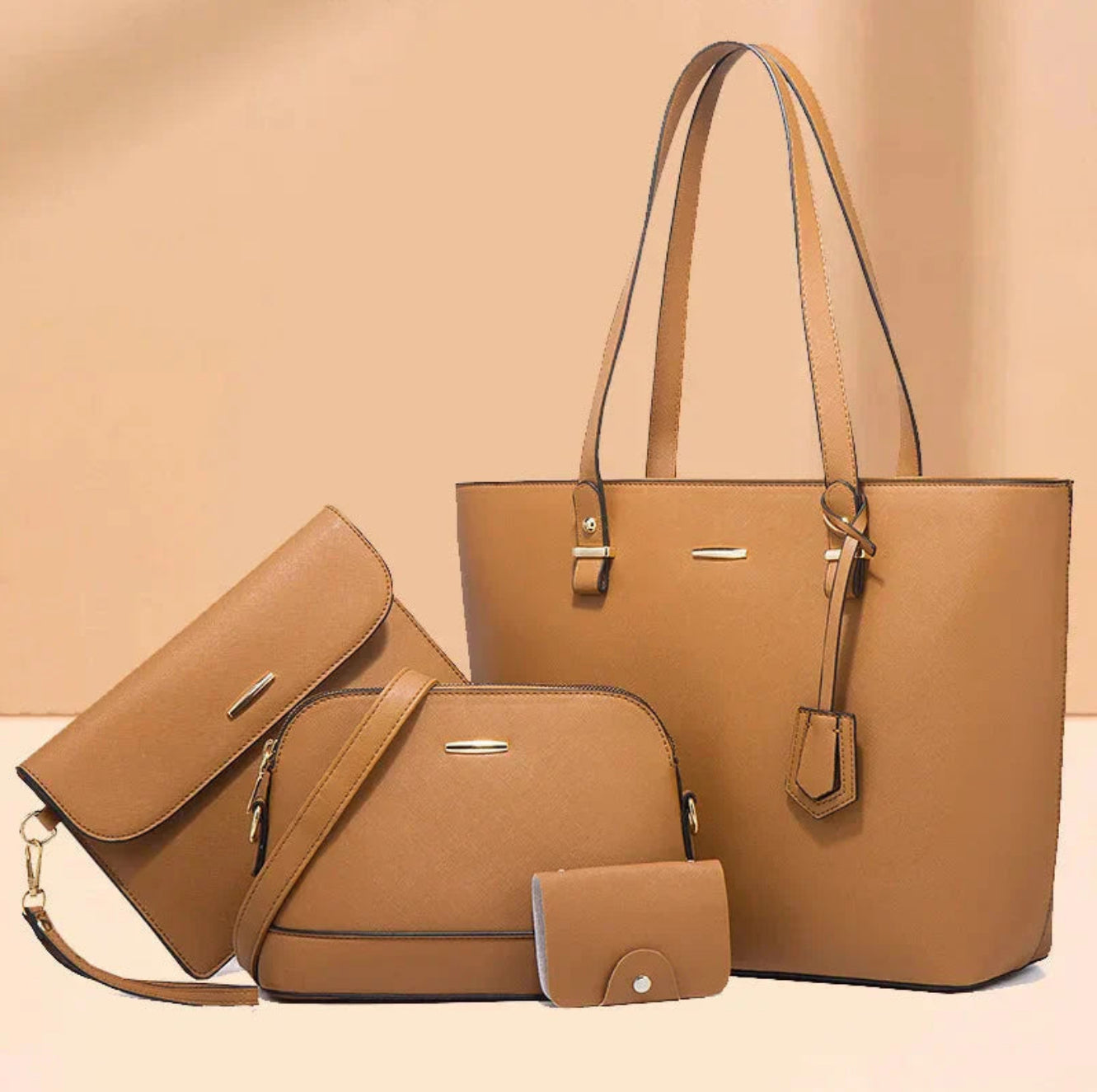 Ashby - Versatile Set of 3 Leather Handbags
