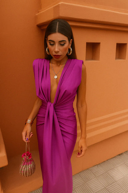 Alvara | Pleated Long Dress 