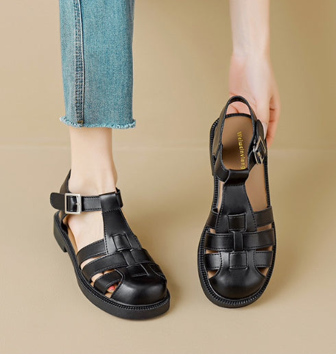 Roma Buckle Strap Sandals