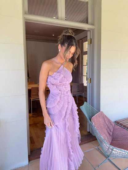 Junie™ - LOVELY RUFFLED DRESS WITH ELEGANT DETAILS 