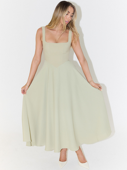 Trinity | Elegant Sleeveless A-Line Midi Dress