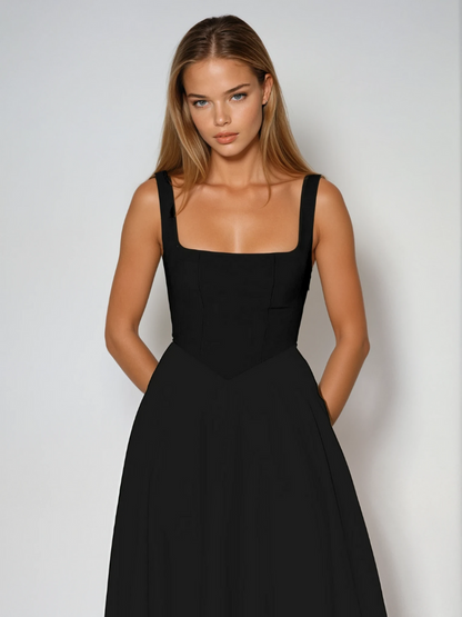 Trinity | Elegant Sleeveless A-Line Midi Dress