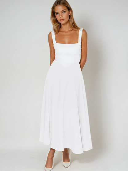 Trinity | Elegant Sleeveless A-Line Midi Dress