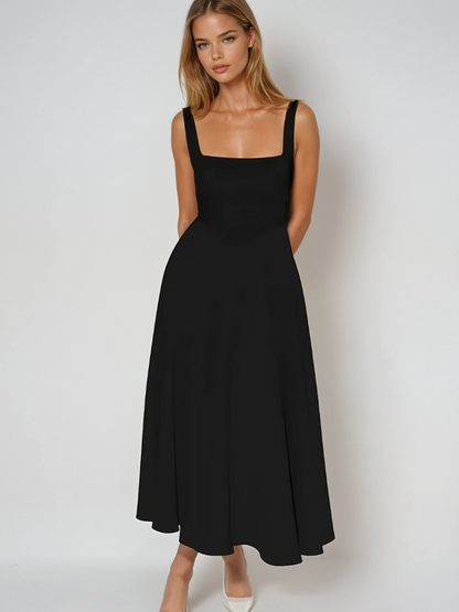 Trinity | Elegant Sleeveless A-Line Midi Dress