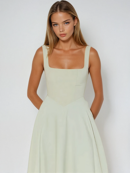 Trinity | Elegant Sleeveless A-Line Midi Dress