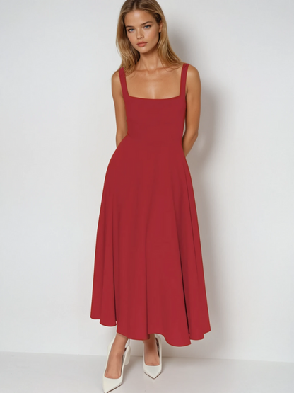 Trinity | Elegant Sleeveless A-Line Midi Dress