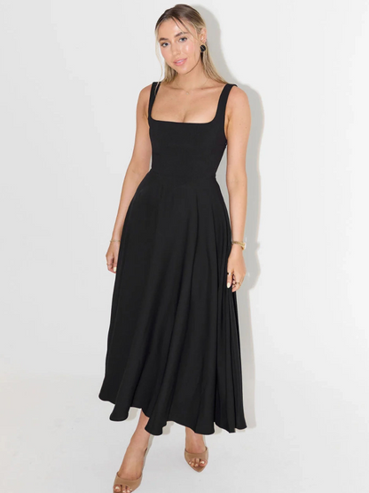 Trinity | Elegant Sleeveless A-Line Midi Dress