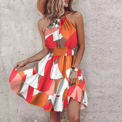 Adrianna™ - PRINTED MINI DRESS WITH ELEGANT DESIGN