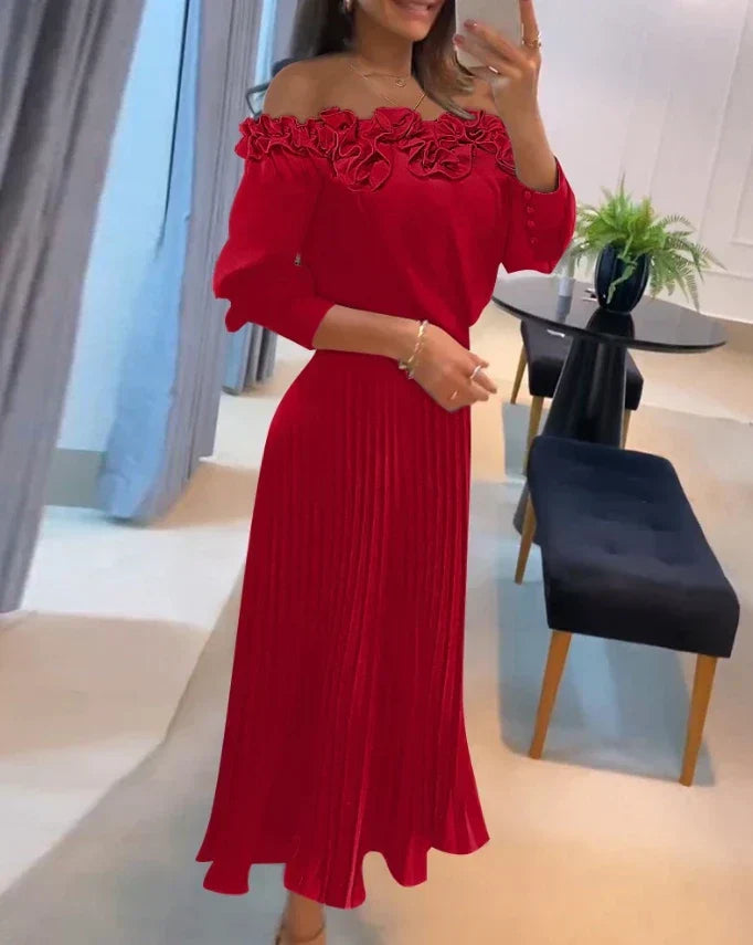 Aria | Off-the-Shoulder Long Dress 