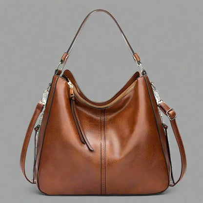 Cecile - Stylish Leather Tote Bag 