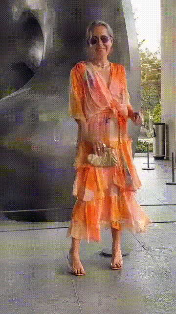 Nysa – Spring Floral Ruffled Chiffon Dress