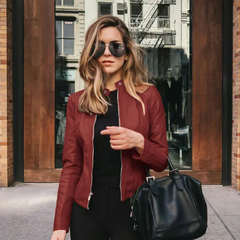 Sophia™ | Italian Leather Jacket