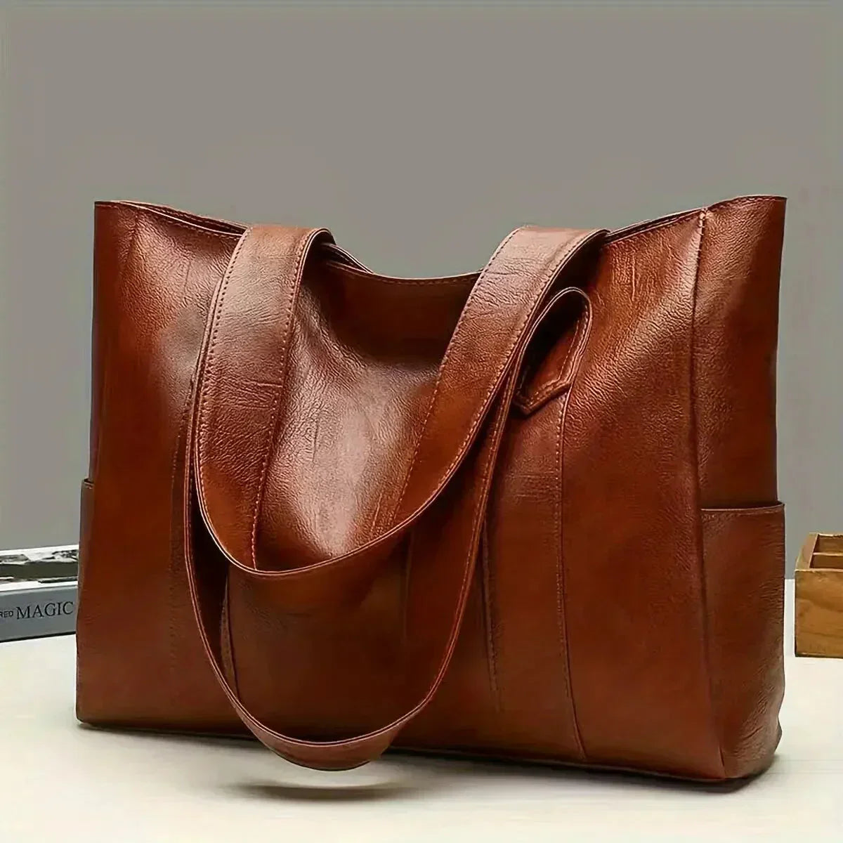Ava - Genuine Leather Shoulder Bag with Timeless Style