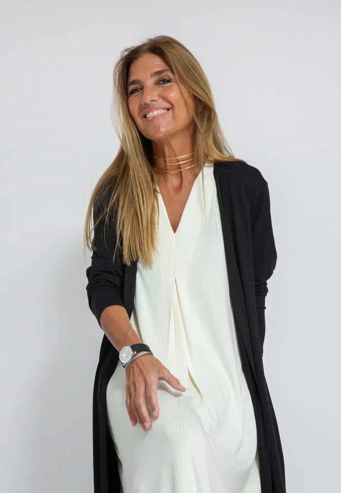 Ayania - Fitted dress with vest